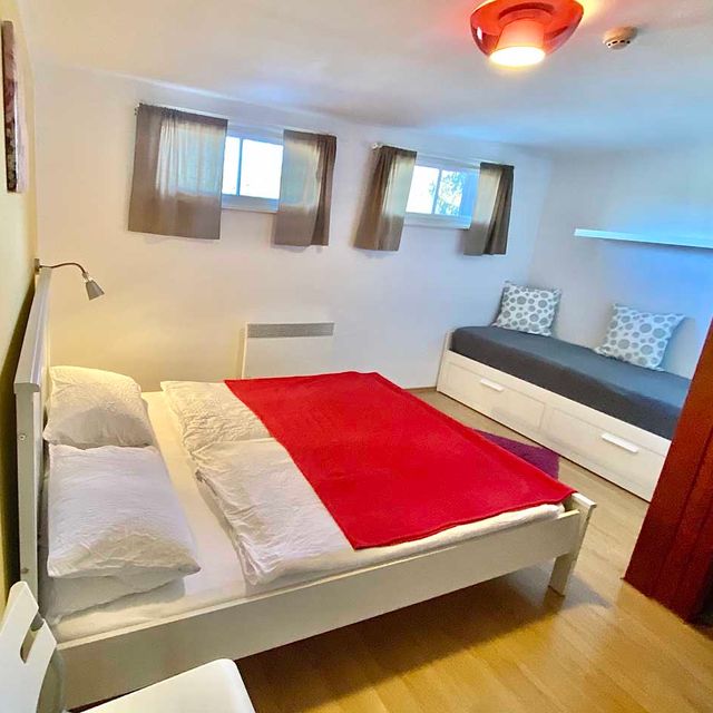 Mansardenzimmer auf Burg Lockenhaus